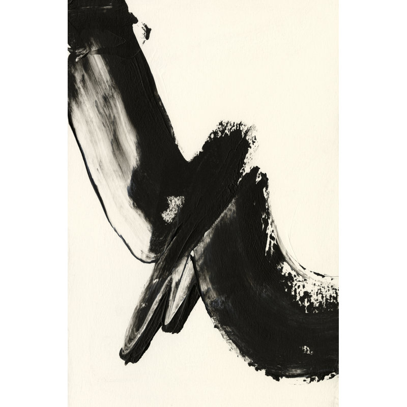 Black Expression I by Regina Moore - Wrapped Canvas Painting, 122cm H x 81cm W