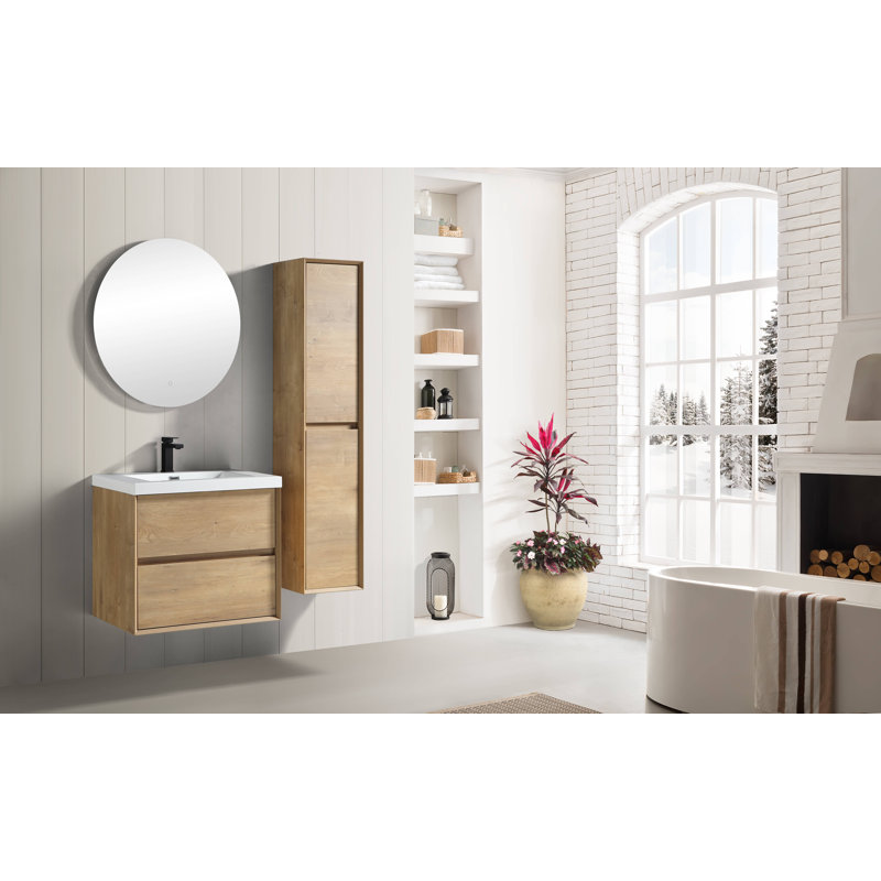 Ensemble de meuble-lavabo simple 23 po Seavy, Chêne
