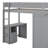 Twin Size Loft Bed With Wardrobes And Desk-1603580782-1603580783
