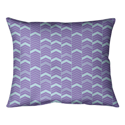 Rhonda Cheval Chevron Reversible Throw Pillow