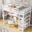 Lit mezzanine avec tablettes de rangement et bureau sous le lit-501454305-501454307