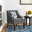 Daryann Savoy Swoop Upholstered Velvet Armchair-159148285-159148470