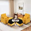 Upholstered Armchair with Footstool-709766312