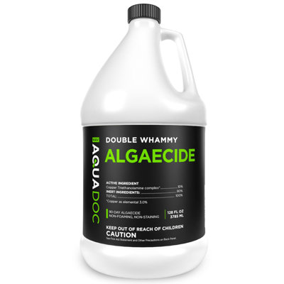 Algue cuivre pour piscine - 128 oz - Algue 90 jours pour piscines creusées et hors terre, aide à prévenir et à éliminer les algues vertes, moutarde, bleues et noires - AquaDoc