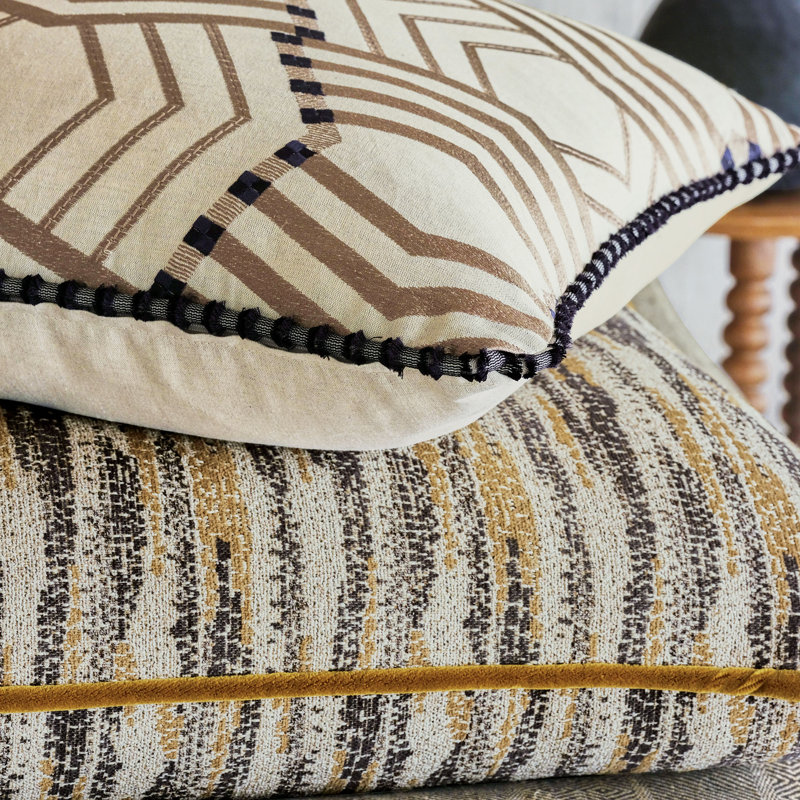 Kimahri Linen Square Pillow Cover & Insert