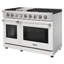 Cuisinière à gaz 48 po avec 6 brûleurs et 1 plaque chauffante Kostch, four double 4,6 et 2,2 pi³-93656135-129155687