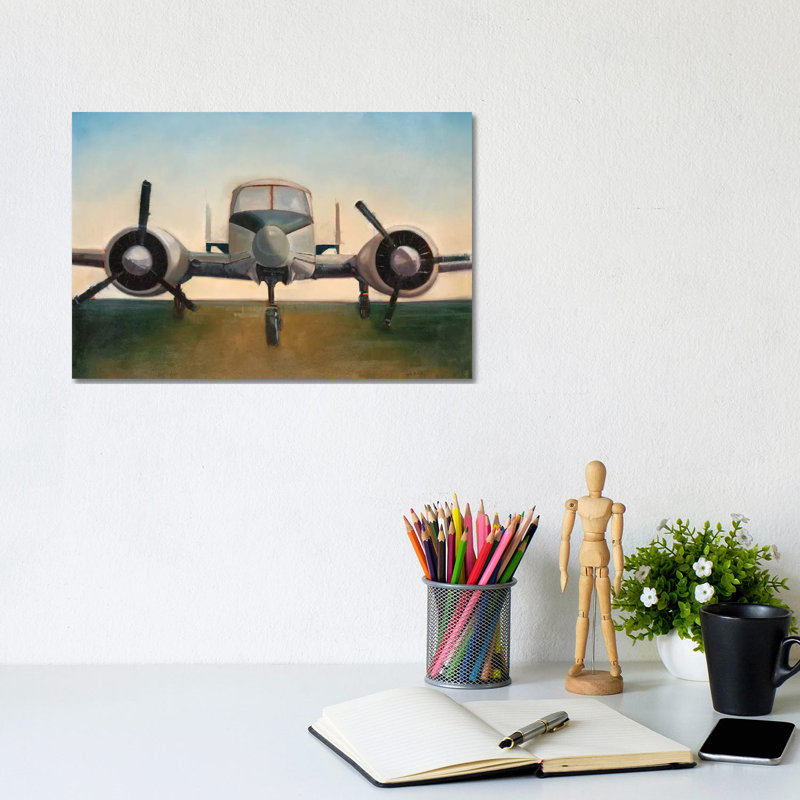Airplane by Joseph Cates - Wrapped Canvas Painting, 20.32 cm H x 30.48 cm W