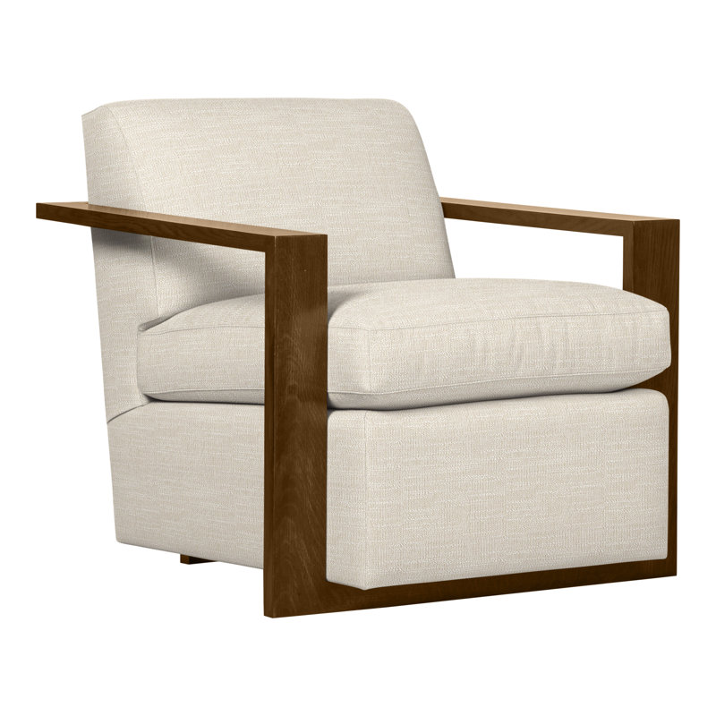 Thom Filicia Home 32" Wide Upholstered Armchair, Tommy Flax, Wrenn