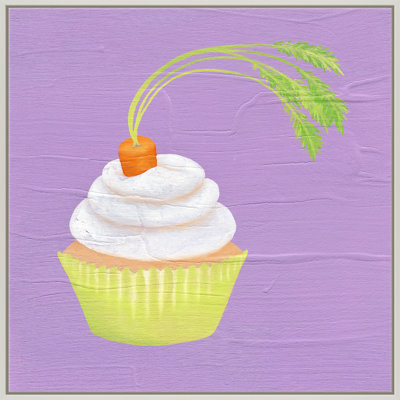 Carrot Cupcake Print by Katy Montica