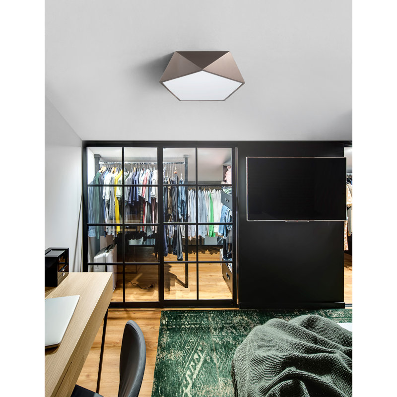 Flush Mount, Brushed Aluminium