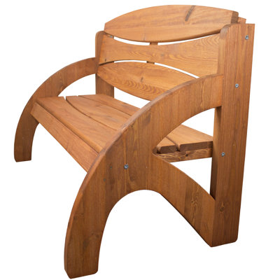 Talreja Solid Wood Pine Outdoor Bench