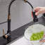 Robinet de cuisine avec douchette rétractable, robinet d'évier de cuisine à poignée simple-121210070