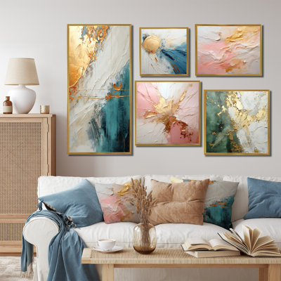 Minimalisme méditation - ensemble de 5 décorations murales