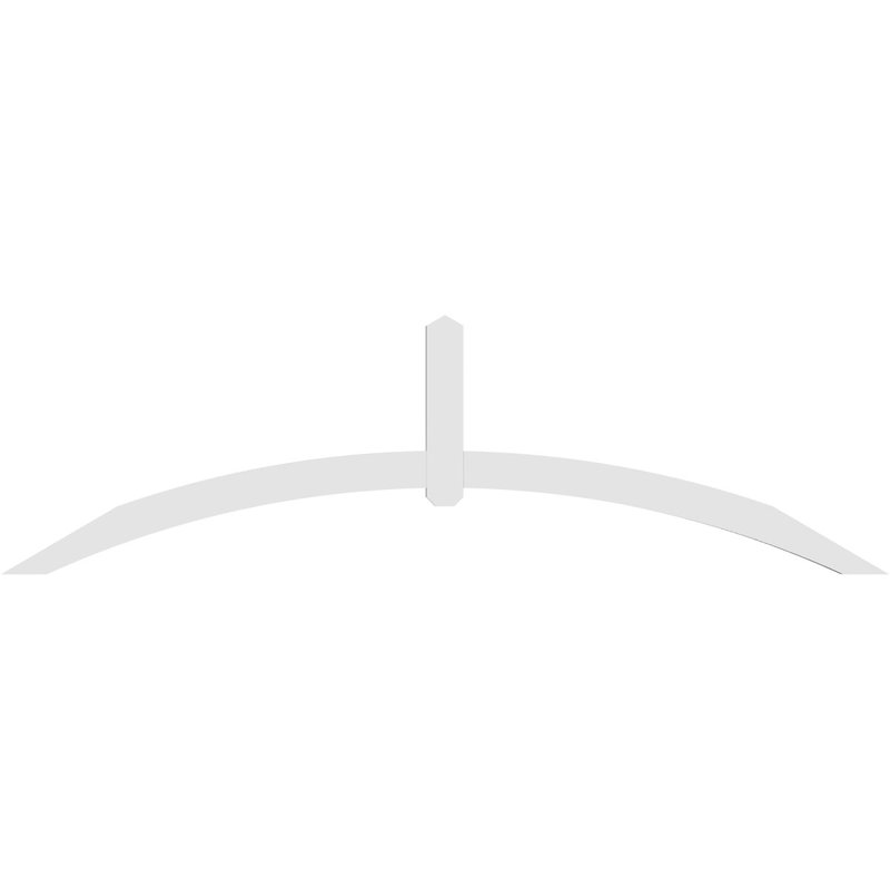 Support pour pignon en PVC Archdale, H 28 po x l 96 po (pas: 7/12), P 2 po x F 4 po