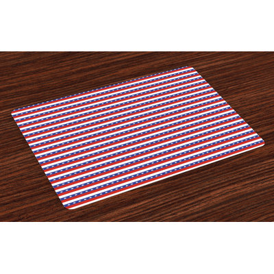 Nashville 4Th of July American Flag Motif Placemat