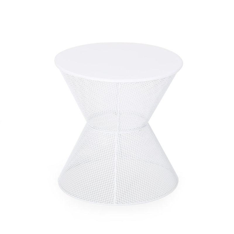 NEVADA SIDE TABLE, Matte White