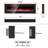 Wall Mounted or Recessed Electric Fireplace with Remote Control and Timer, Thickness 3.8 inch , Top Air Outlet-836244344