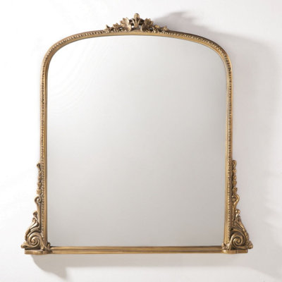 Miroir arqué en métal