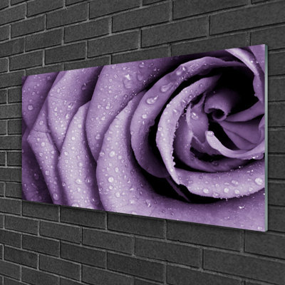 Rose - No Frame Print on Glass
