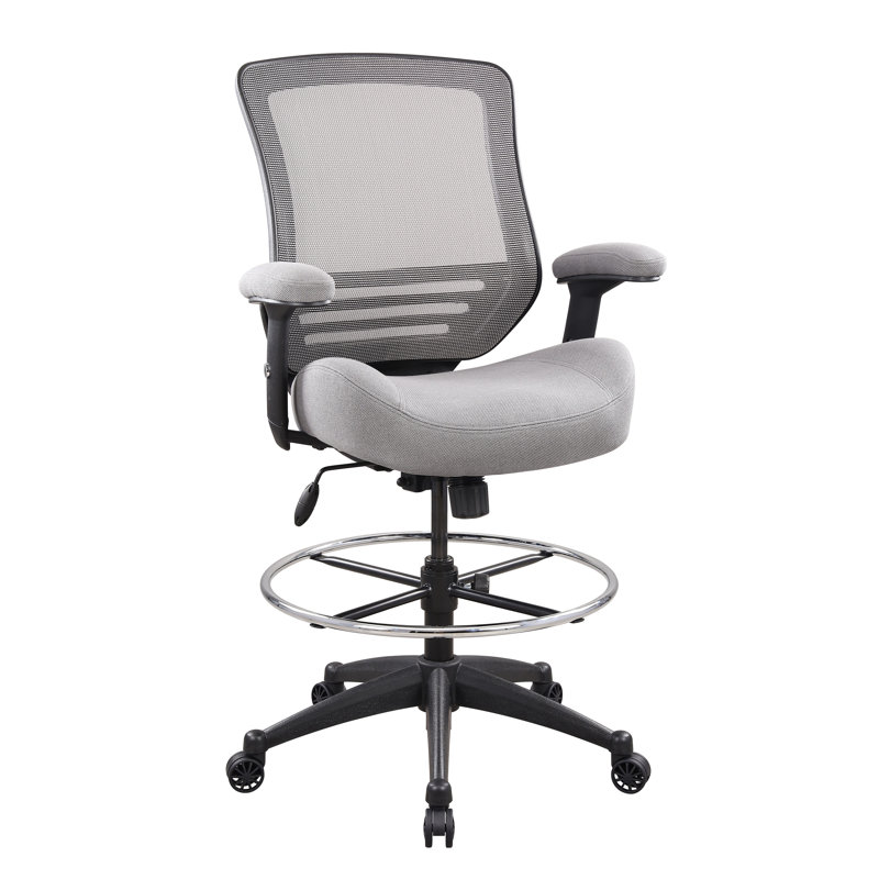 Fauteuil de bureau ergonomique Oeds, Noir, gris