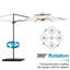  Parasol en porte-à-faux 120 "avec inclinaison pour patio 120"-1660068947