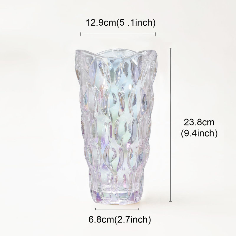 Cacie Glass Table Vase, Colorful