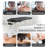 CAPHAUS 84" Foldable Memory Foam Massage Table with adjustable legs, 28”/32” Wide, Black/Purple-895401594-895401588