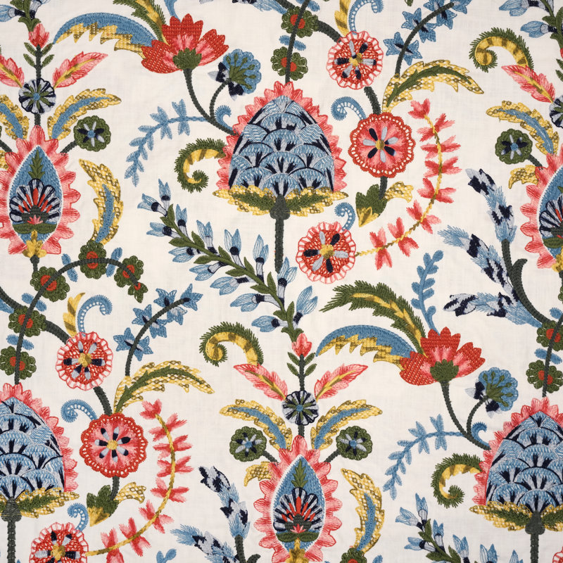 Carlina - Crewel Embroidery Curtains