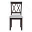 Ensemble de salle à manger 3 pièces avec table à abattants et 2 chaises rembourrées, ensemble de salle à manger pour petits espaces, espresso-19489062-19489061-19489067