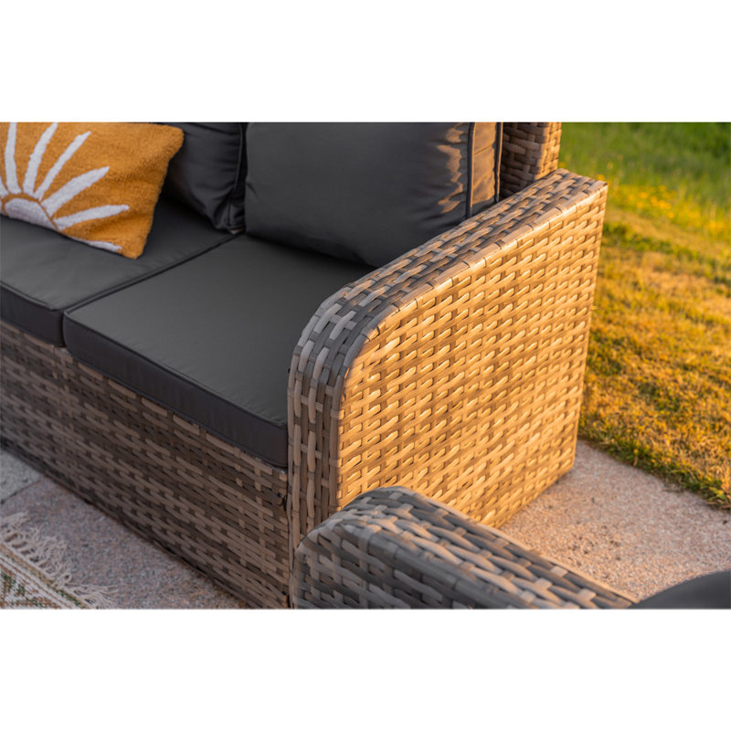 Lotus 10 Seater Fire Pit Dining Table Set