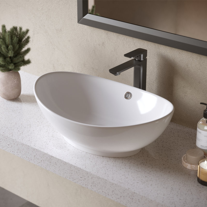 Single-handle Bathroom Faucet with Drain Assembly, Matte Black