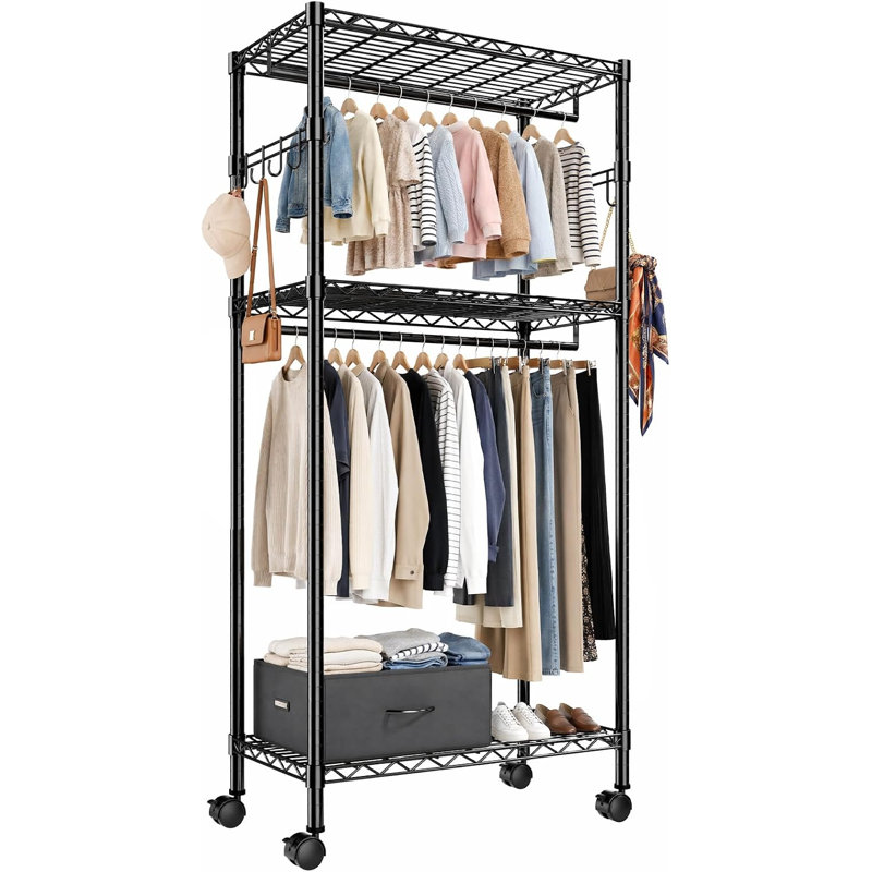 90cm Adjustable Portable Wardrobe