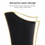 Chaise d'appoint en velours noir Hudhaifa