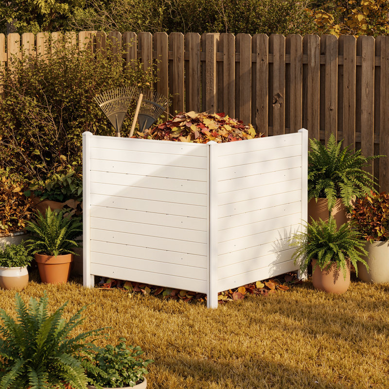 Panneaux de clôture d'intimité polaire Aurora 92 po x 45 po, écran d'intimité et boîtier de poubelle, clôture en PVC résistant aux intempéries pour climatiseur, équipement de piscine, jardin, assemblage facile (2 panneaux)
