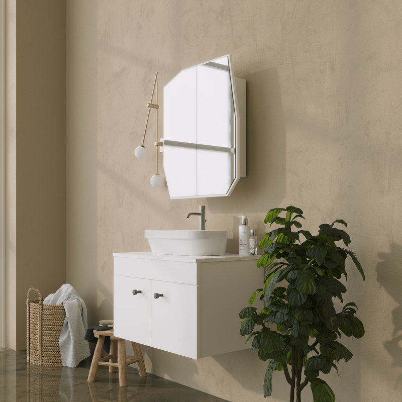 Armoire de salle de bain, Blanc