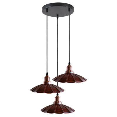 Gary 3 - Light Black Cluster Pendant