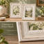 Ensemble de 2 cadres photo en bois blanc 5" x 7"-117482325