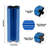 Irmfried X-Shaped Handmade Blue Glass Table Vase-643226433