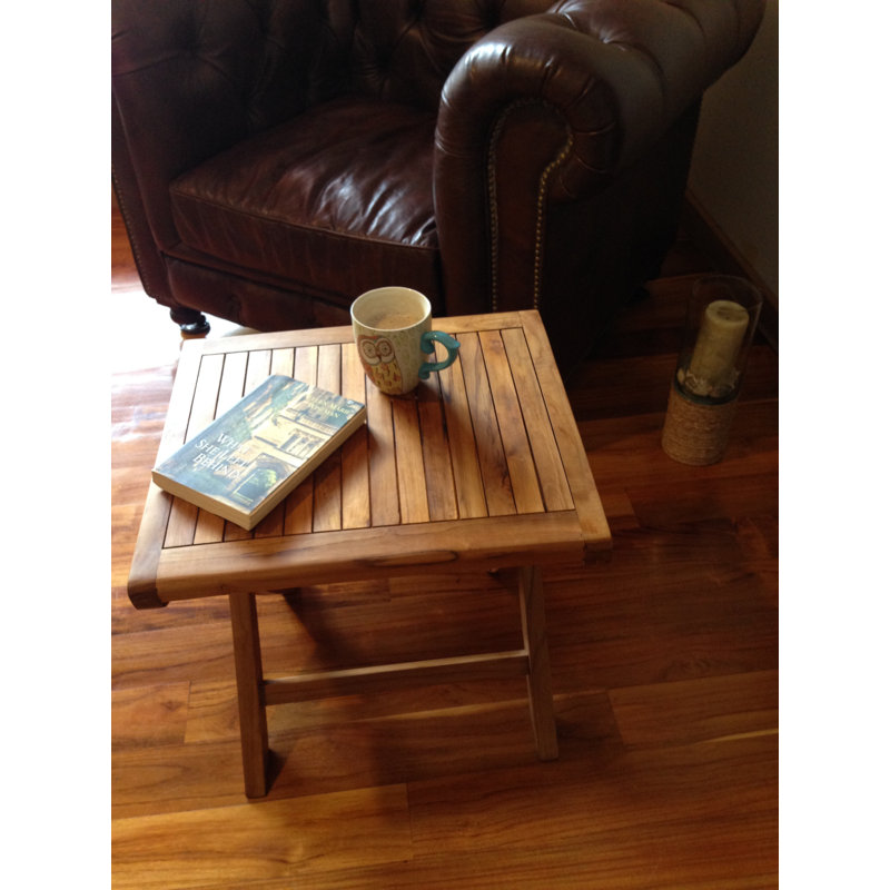 Miami Outdoor Square Teak Side Table