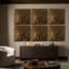 Ozias Metal Wall Panel-Smooth Golden
