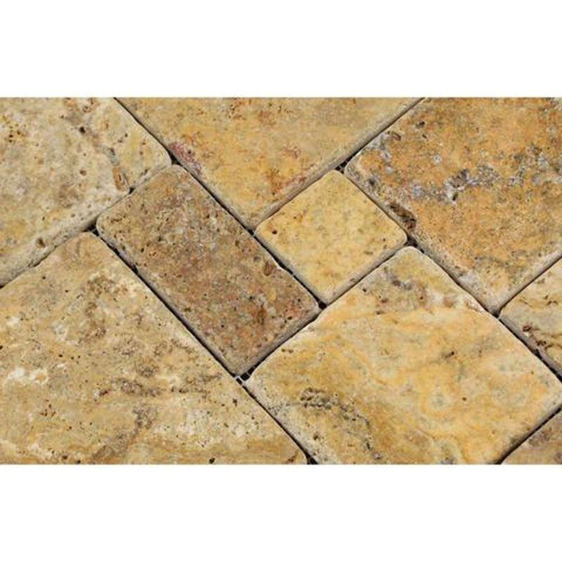 Carrelage mosaïque en travertin Versailles