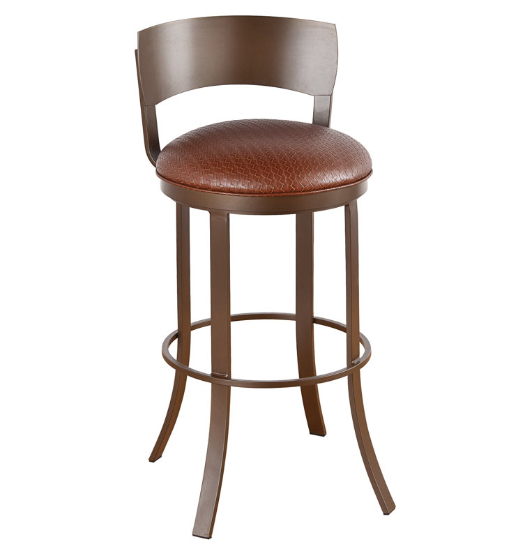 Tabouret de bar et de comptoir Abby, Gris silex, Noir Ford, Tabouret de comptoir (assise de 26 po de hauteur)
