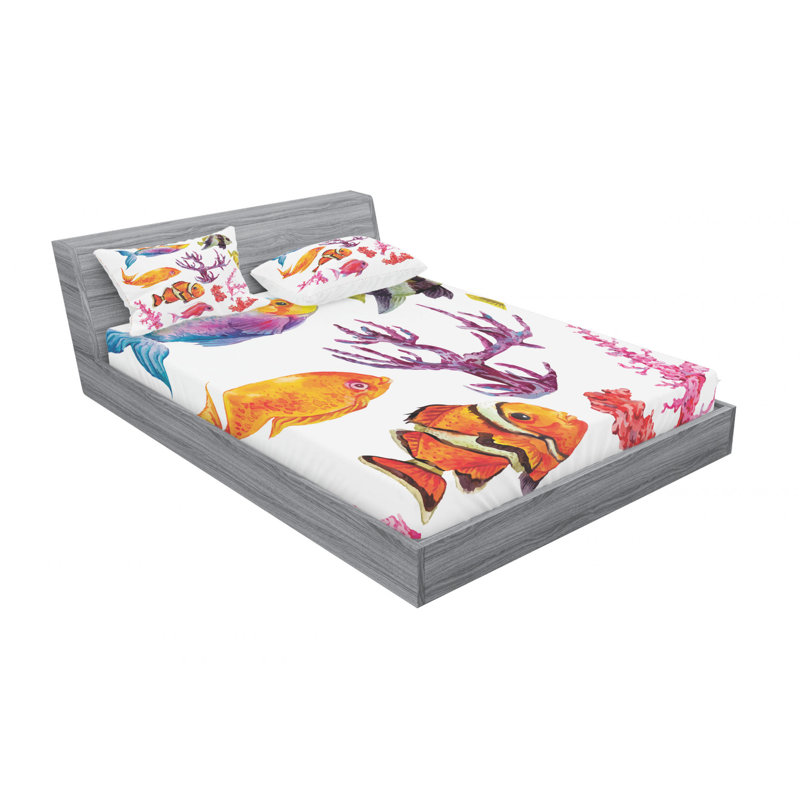 Microfiber Sheet Set, Full Sheet Set with Fitted Sheet