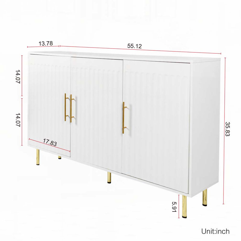 Armoire de rangement avec 3 portes