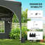 Outsunny 3x6m Pop Up Gazebo with 6 Sandbags, Carry Bag-123176880