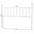 Baxton Studio Ted Bamboo Motif Headboard - Crafted Wood Panel with Decorative Turned Spindle Design for Boho Costal Bedroom, Queen, White-1009183611
