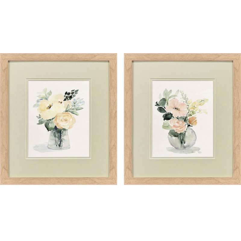 Creamy Blooms Framed Art