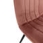 Narrows 47cm H Tufted Velvet Upholstered Upholstered Back Side Chair in Pink