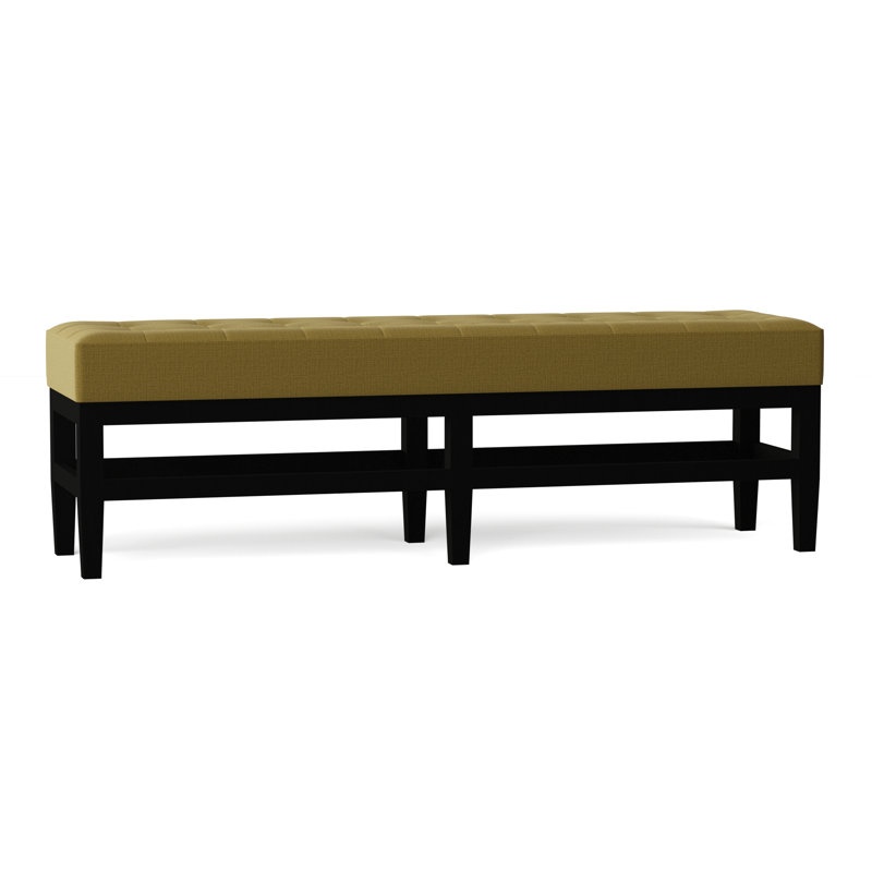 Banc rembourré Galindo-White, Perroquet Marlow, Marron foncé