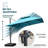 10' x 13' Rectangular Double Top Cantilever Tilting Umbrella with Base and 360° Rotation-611946067